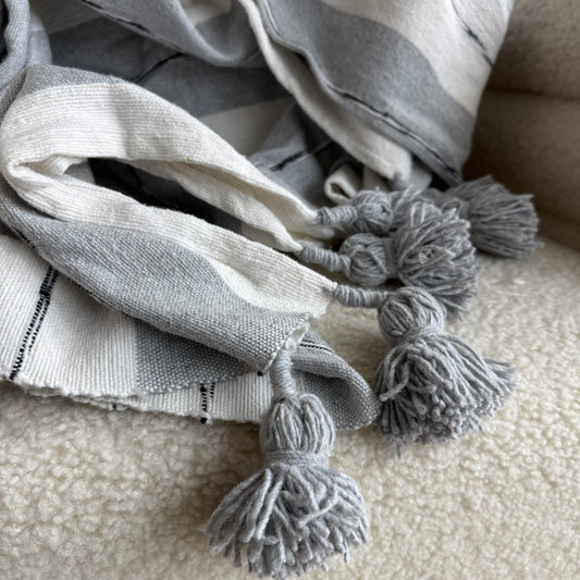 Gray With Thin Black Stripe