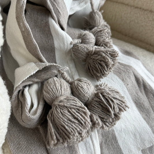 Gray and White Stripe